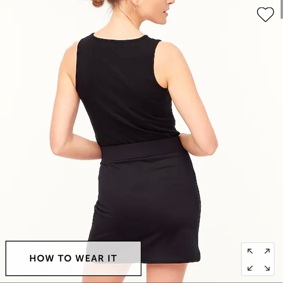 J. Crew Active Skort Black size Large - Picture 2 of 4